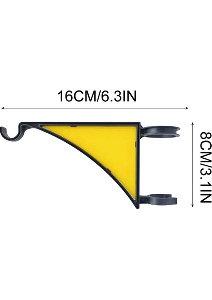 Bitki Askıları, 2'li Paket Kuş Yemlikleri, Saksılar, Fenerler, Rüzgar Çanları ve Veranda Dekoru Için Çit Direği Askısı Sarı (Yurt Dışından)