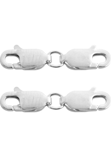 2 Adet Çift Istakoz Tokası 10MM, Sterling Gümüş Toka Çift Pençe Tokaları Bilezik Kolye Uzatma Bağlantısı (Yurt Dışından) modelleri