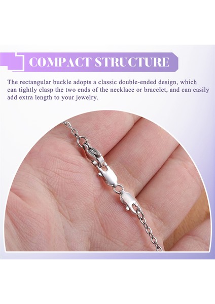 2 Adet Çift Istakoz Tokası 10MM, Sterling Gümüş Toka Çift Pençe Tokaları Bilezik Kolye Uzatma Bağlantısı (Yurt Dışından) indirimleri