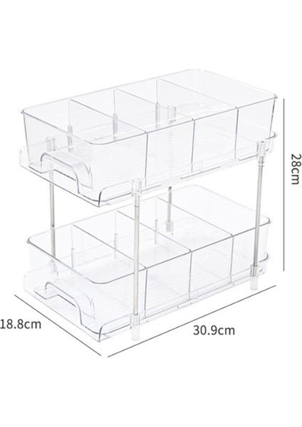 Katlı Banyo Lavabo Altı Düzenleyicileri ve Depolama, Bölücülü Çekmeceli Mutfak Düzenleme Dolabı Düzenleyicisi (Yurt Dışından) fırsatları
