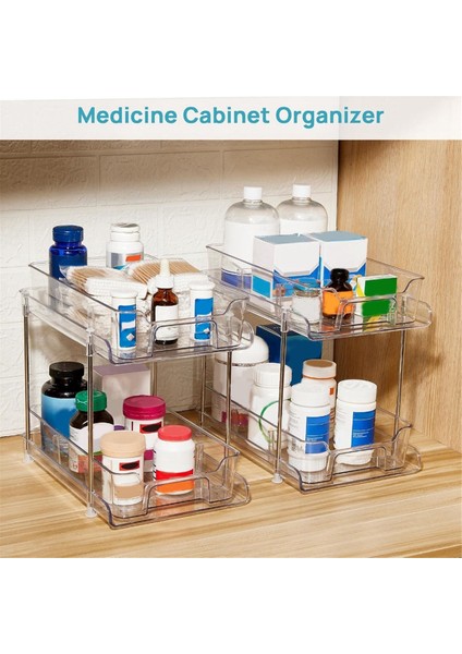 Katlı Banyo Lavabo Altı Düzenleyicileri ve Depolama, Bölücülü Çekmeceli Mutfak Düzenleme Dolabı Düzenleyicisi (Yurt Dışından) indirimleri