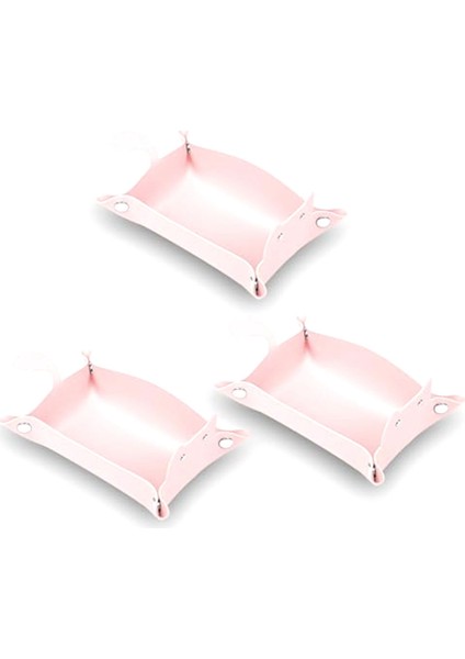 Adet Sevimli Kedi Şeklinde Deri Uşak Tepsisi, Sehpa Için Mücevher Tepsisi, Dekoratif Masa Düzenleyici, Pembe Saklama Tepsisi (Yurt Dışından)