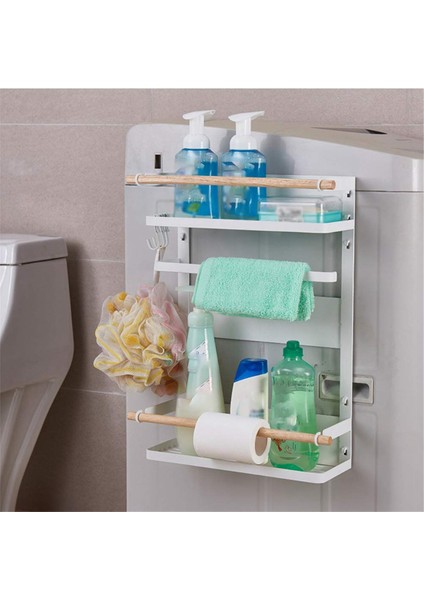 Buzdolabı Kapısı Duvara Monte Manyetik Kağıt Havlu Düzenleyici Paslanmaz Baharat Kavanozları Dolap Çok Amaçlı Buzdolabı, Siyah (Yurt Dışından) fırsatları