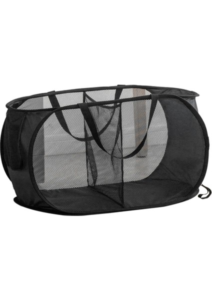 Nefes Alabilen Örgü Katlanır Çamaşır Sepeti Ev Tipi Kirli Giysi Saklama Düzenleyici E (Yurt Dışından)