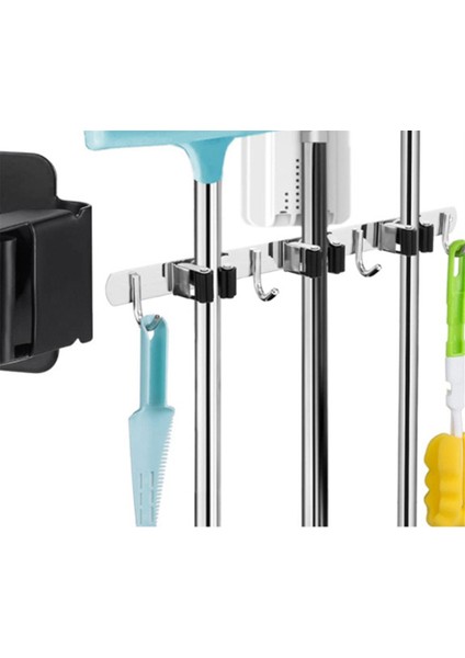 Süpürge Düzenleyici Depolama Alet Rafları Paslanmaz Çelik Ağır Hizmet Tipi Kancalar Kendinden Yapışkanlı Katı Kaymaz (Yurt Dışından) fırsatları