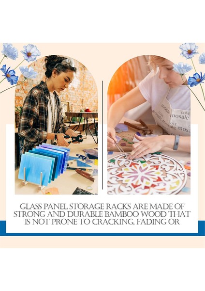 4 Parçalı Cam Saklama Kutusu Bambu Bulaşıklık Renkli Cam Tabaklar, Kaseler, Bardaklar, Kitaplar, Tencere Kapakları Için Uygundur (Yurt Dışından) modelleri