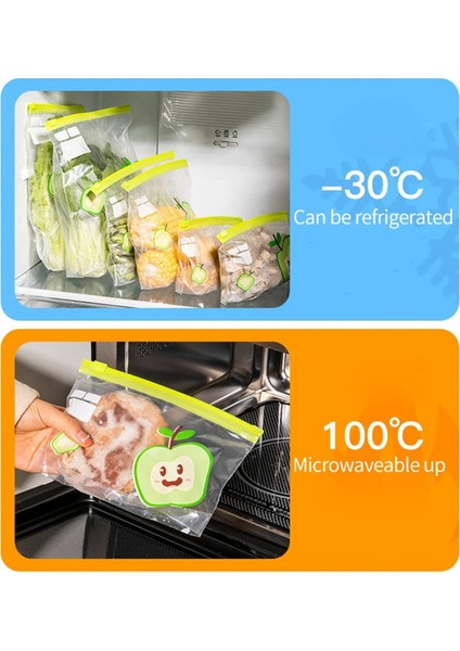40 Adet Yeniden Kullanılabilir Şeffaf Saklama Çantası Taze Tutma Poşetleri Fermuarlı Poşet Gıda Sınıfı Mutfak Düzenleyici Dondurucu Poşeti (Yurt Dışından) fırsatları