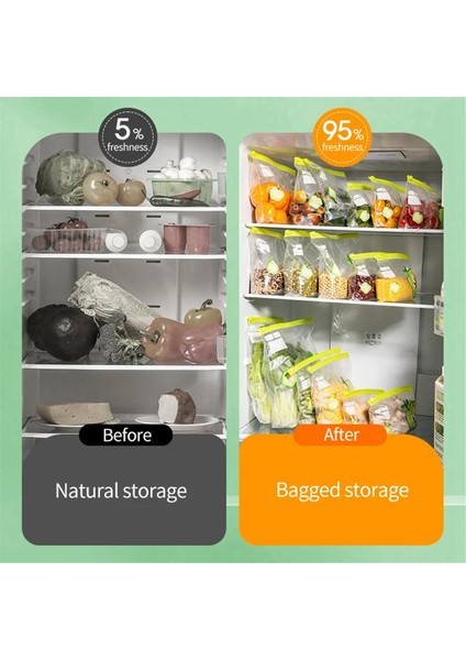 40 Adet Yeniden Kullanılabilir Şeffaf Saklama Çantası Taze Tutma Poşetleri Fermuarlı Poşet Gıda Sınıfı Mutfak Düzenleyici Dondurucu Poşeti (Yurt Dışından) indirimleri