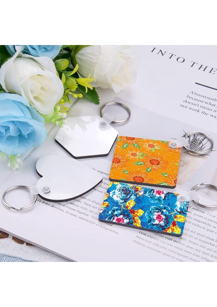 Anahtarlık Süblimasyon Boşlukları Seti Anahtarlık Isı Transferi Anahtarlık Mdf Boşlukları Anahtarlıklı, Çift Taraflı Baskılı (Yurt Dışından) fırsatları