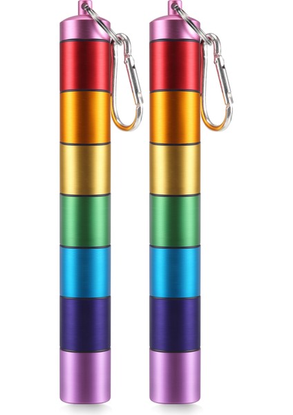 Hap Düzenleyici - Haftalık Hap Kutusu - Metal Hap Kutusu 7 Gün Su Geçirmez - Seyahat Hap Kutusu - Istiflenebilir Hap Kutusu 2'li Paket (Yurt Dışından) fiyatları