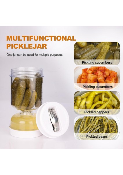 2'li Paket Turşu ve Zeytin Kum Saati Kavanozu, Islak ve Kuru Turşu Suyu Için Süzgeçli, Çevirmeli Zeytin Kum Saati Kavanozu, Meyve Suyu Ayırıcı (Yurt Dışından) fırsatları