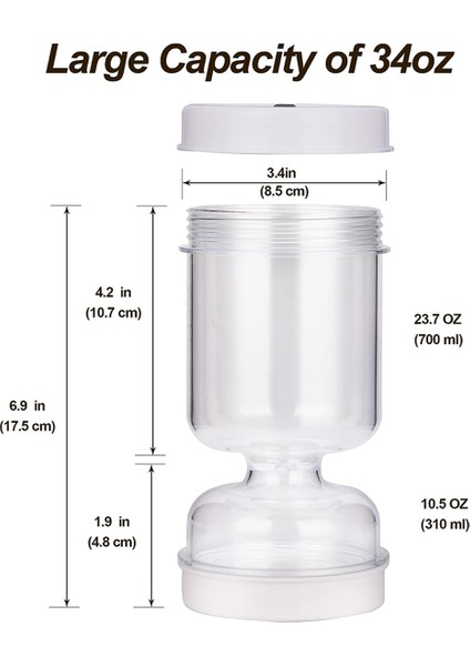 2'li Paket Turşu ve Zeytin Kum Saati Kavanozu, Islak ve Kuru Turşu Suyu Için Süzgeçli, Çevirmeli Zeytin Kum Saati Kavanozu, Meyve Suyu Ayırıcı (Yurt Dışından) indirimleri