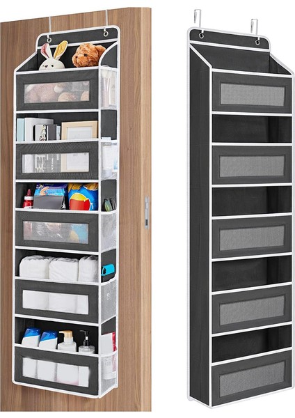 Kapı Üstü Düzenleyici Depolama, 5 Raflı Askılı Kapı Düzenleyici, 5 Kapasiteli Cepli, Kapı Düzenleyici Siyah (Yurt Dışından) modelleri