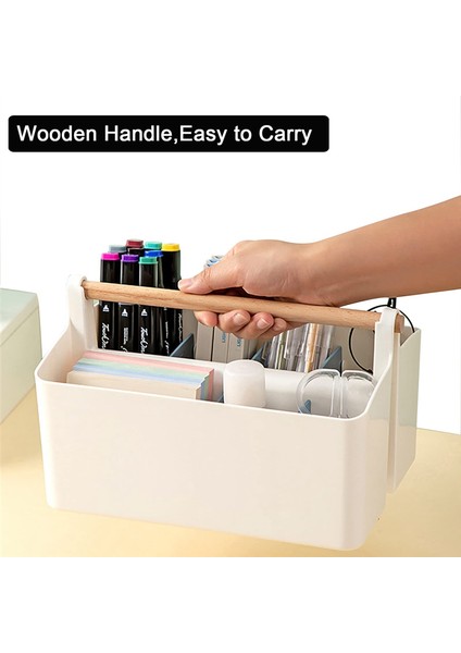 Çok Fonksiyonlu Taşıma Bölmeli Ofis Saklama Çantası Plastik Kalemlik Kırtasiye Düzenleyici (Yurt Dışından) indirimleri