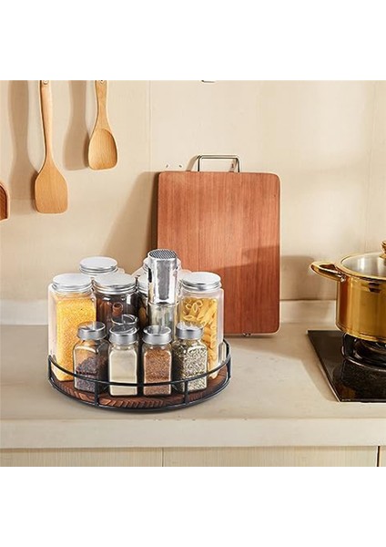 Dolap, Kiler, Mutfak Tezgahı, Buzdolabı, Baharat Rafı Için Kaymaz Ahşap Pikap Düzenleyici, Karbonize Siyah (Yurt Dışından) indirimleri