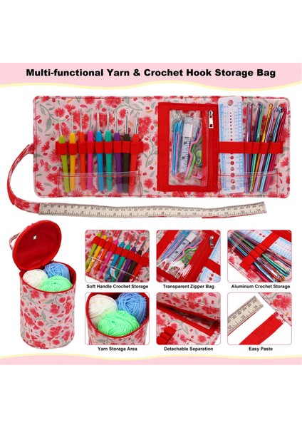 Tığ Iğnesi Kutusu, Çeşitli Tığ Iğneleri Seti Için Saklama Kutulu Rulo Çanta Tutucu Düzenleyici (Yurt Dışından) modelleri