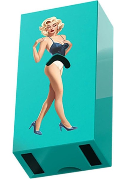 Çizgi Film Kız Mendil Kutusu, Uçan Etek Mendil Kutusu Masaüstü Dekorasyon Peçete Kutusu, Kız Uzun Etek Mendil Kutusu (Mavi) (Yurt Dışından) indirimleri