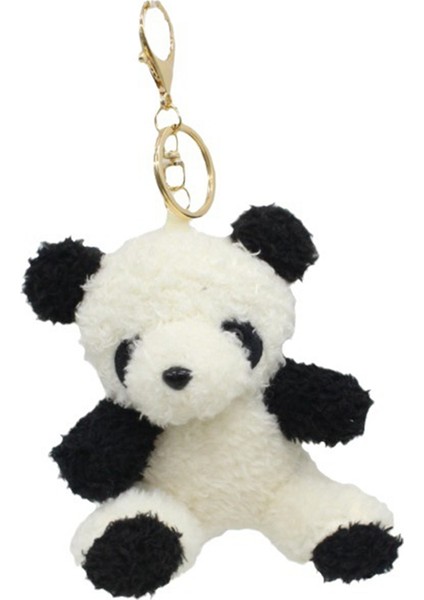Sırt Çantaları Için Peluş Panda Anahtarlık Doldurulmuş Hayvan Süsleri Kolye (Yurt Dışından)