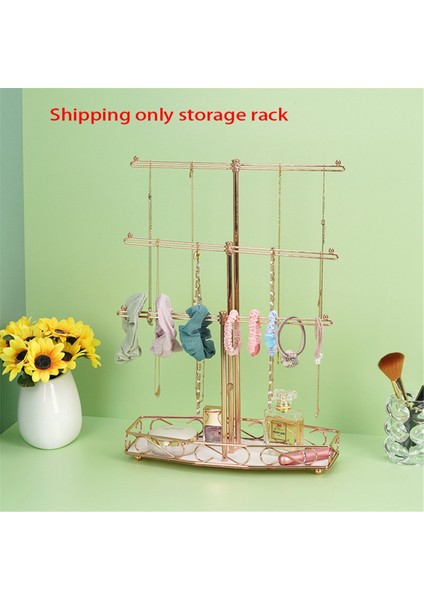 Altın T Şeklinde Takı Çıkarılabilir 3 Katmanlı Bilezik Saklama Rafı Küpeler Kolyeler Yüzükler Takı Standı (Yurt Dışından) fırsatları