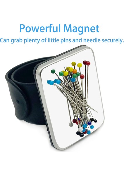 Adet Manyetik Iğne Yastığı Bilek, Manyetik Dikiş Iğne Yastığı, Dikiş Için Manyetik Iğne Tutucu Bileklik, Siyah+Pembe (Yurt Dışından) indirimleri