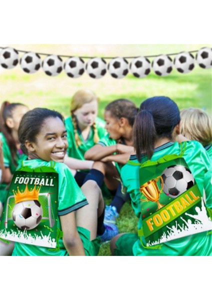 Futbol Dokumasız Hediye Çantası Futbol Şeker Paketleme Atıştırmalık Saklama Çantaları Çocuklar Için Bağcıklı Sırt Çantası Spor Partisi C (Yurt Dışından) indirimleri