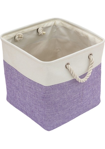 Yatak Odası Veya Oturma Odasında Oyuncakları Düzenlemek Için Astarlı Katlanabilir Keten Saklama Sepeti, Sepet Depolama, D (Yurt Dışından)