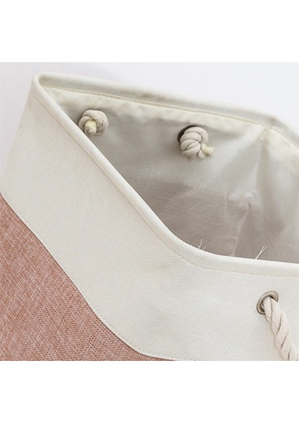 Yatak Odası Veya Oturma Odasında Oyuncakları Düzenlemek Için Astarlı Katlanabilir Keten Saklama Sepeti, Sepet Depolama, D (Yurt Dışından) indirimleri