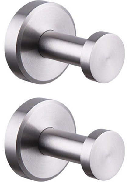 Duş, Banyo, Mutfak, Cam Kapı, Ayna, Fayans Için 2 Adet Askı - Lif, Havlu, Palto, Bornoz Askısı Askısı Gümüş (Yurt Dışından)