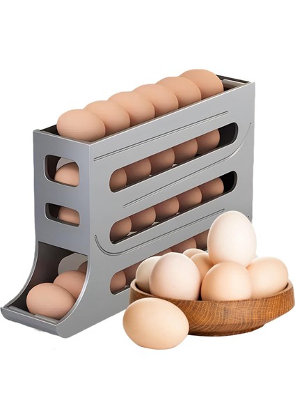 Yumurta Dağıtıcısı Otomatik Yuvarlanan Yumurta Tepsisi Düzenleyici, Yerden Tasarruf Sağlayan Buzdolabı Yumurtası, Aynı Anda 28 Yumurta Tutar - A (Yurt Dışından) fiyatları