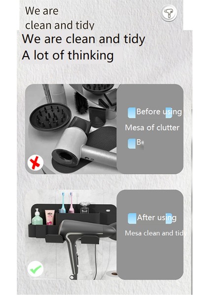 Saç Kurutma Makinesi Askısı Silikon Saç Kurutma Makinesi Saklama Askısı Saç Kurutma Makinesi Askısı Banyo Saç Kurutma Makinesi Siyah (Yurt Dışından) indirimleri