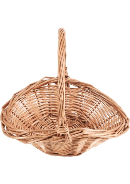 Saplı Hasır Sepet, Hasır Alışveriş Sepeti, Hediye Sepeti, Piknik Sepetleri, Mutfak Saklama Sepeti - Küçük (Yurt Dışından) fiyatları