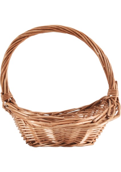 Saplı Hasır Sepet, Hasır Alışveriş Sepeti, Hediye Sepeti, Piknik Sepetleri, Mutfak Saklama Sepeti - Küçük (Yurt Dışından) indirimleri