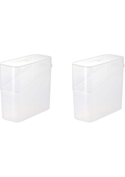 Peynir Dilimi Saklama Kabı, Peynir Dilimi Tutucu Çay Poşeti Düzenleyici Kutu Hava Geçirmez Gıda Saklama Kutusu Şeffaf (Yurt Dışından)