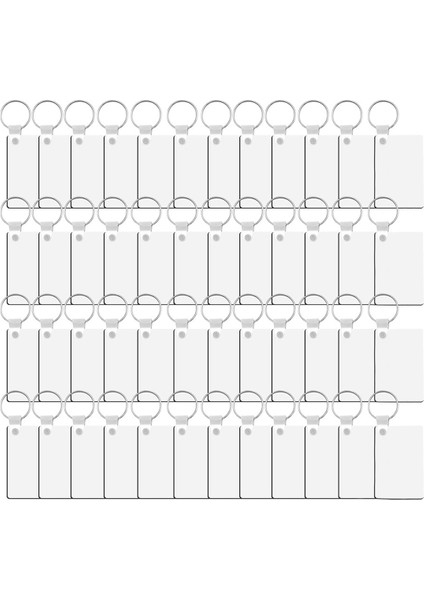 Toplu 180 Adet Süblimasyon Anahtarlık, Çift Taraflı Isı Transferli Süblimasyon Dekoratif Boşluklar, Kendin Yap Için Uygun (Yurt Dışından)