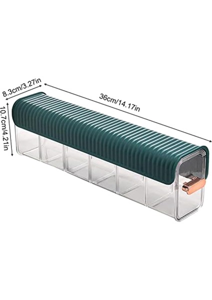 Çok Fonksiyonlu Saklama Kutusu, Delgeçsiz Çok Fonksiyonlu Saklama Kutusu, Şeffaf Duvara Monte Çekmece Düzenleyici Koyu Yeşil (Yurt Dışından) fiyatları