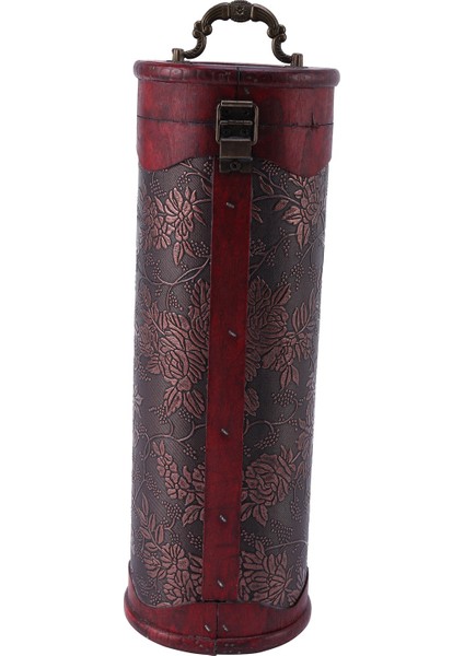 Silindir Vintage Retro Ahşap Vintage Şarap Şişesi Saklama Hediye Kutusu Kasa Tutucu (Yurt Dışından) fiyatları