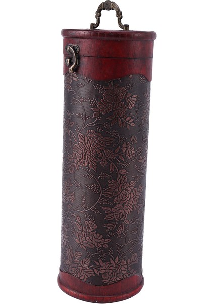 Silindir Vintage Retro Ahşap Vintage Şarap Şişesi Saklama Hediye Kutusu Kasa Tutucu (Yurt Dışından) modelleri