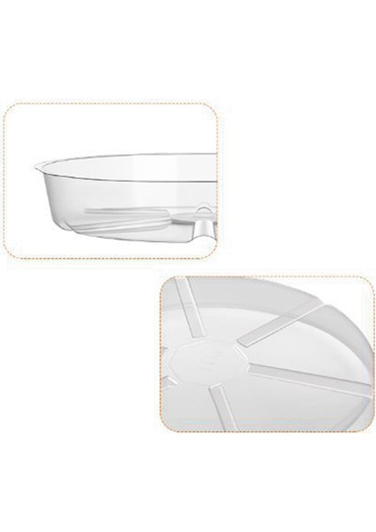 6'lı Paket Şeffaf Bitki Tabağı 12 Inç Plastik Bitki Tabağı Dayanıklı Kalın Bitki Tepsisi Saksı Iç Mekan Dış Mekan Bahçe Için (Yurt Dışından)