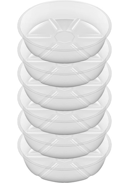 6'lı Paket Şeffaf Bitki Tabağı 12 Inç Plastik Bitki Tabağı Dayanıklı Kalın Bitki Tepsisi Saksı Iç Mekan Dış Mekan Bahçe Için (Yurt Dışından) fiyatları