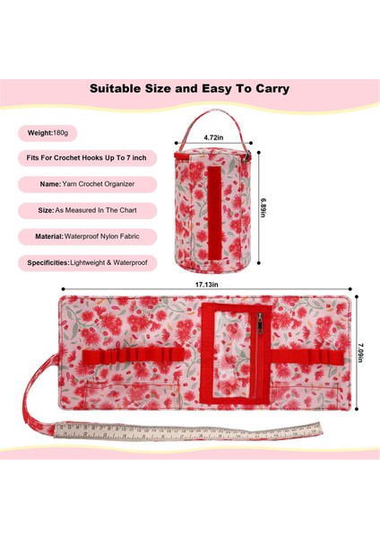 Tığ Iğnesi Kutusu, Çeşitli Tığ Iğneleri Seti Için Saklama Kutulu Rulo Çanta Tutucu Düzenleyici (Yurt Dışından) fırsatları