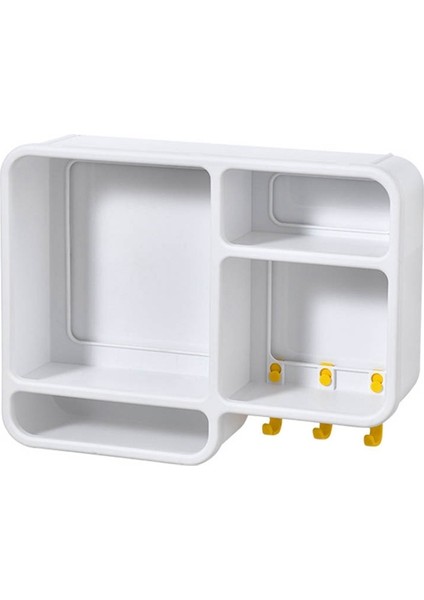 Banyo Duş Duvar Montajı Delme Gerektirmeyen Çok Yönlü Saklama Rafı Yüz Yı Kremi Cilt Bakımı Lavabo Saklama Rafı, B (Yurt Dışından)