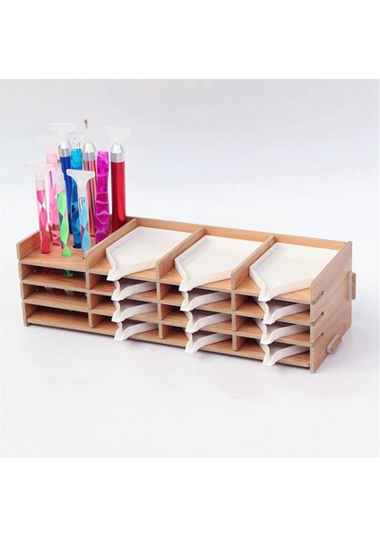 5d Kendin Yap Elmas Çok Katmanlı Raf Boyama Aleti Saklama Tepsisi Matkap Kalem Düzenleyici Nakış Parçaları - Stil 1, 9 Izgara (Yurt Dışından) fiyatları