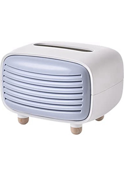 Radyo Tipi Mendil Kutusu Kasa Konteyner Kağıt Havluluk Oturma Odası Ev Dekorasyonu, Kullanışlı ve Kullanışlı Mavi Mor (Yurt Dışından) fiyatları