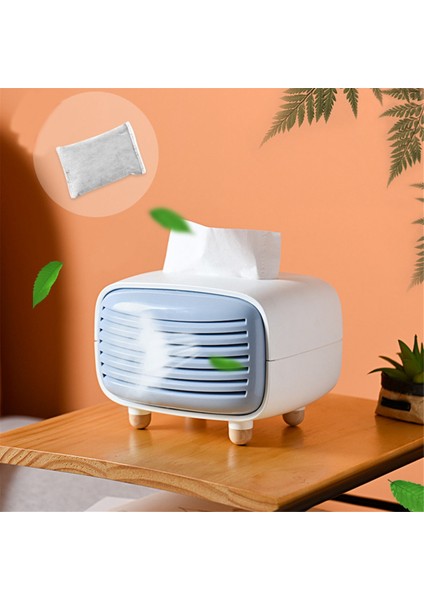 Radyo Tipi Mendil Kutusu Kasa Konteyner Kağıt Havluluk Oturma Odası Ev Dekorasyonu, Kullanışlı ve Kullanışlı Mavi Mor (Yurt Dışından) indirimleri