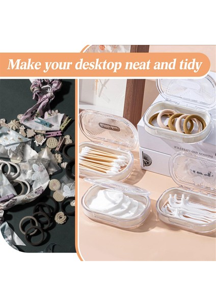 Adet Saç Tokası Kabı Küçük Taşınabilir Seyahat Pamuklu Çubuk Tutucu Diş Ipi Dağıtıcısı Kapaklı Plastik Kutu Boncuk Saklama (Yurt Dışından) fırsatları