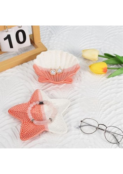 Mücevher Tepsisi, Küçük Anahtar Kasesi, Deniz Kabuğu Seramik Dekoratif Mücevher Tepsileri, Yüzükler, Küpeler, Kolyeler, Bilezikler, Anahtarlar (Yurt Dışından) fiyatları