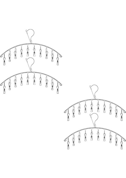 Çok Işlevli Paslanmaz Çelik Giysi Askılığı Giysi Askılığı Ev Tipi Rüzgar Geçirmez Iç Çamaşırı Çorap Askılığı Giysi Askılığı (Yurt Dışından)