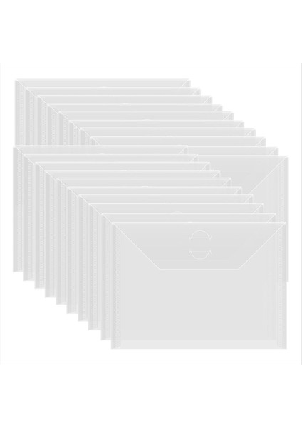 20 Adet 7x5 Inç Saklama Zarfı, Şeffaf Damga, Kalıp Kesimleri, Karalama Defteri Kağıdı Için Yeniden Kapatılabilir Plastik Zarf Cepli Saklama Çantası (Yurt Dışından)