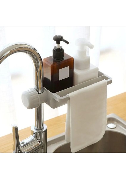 Musluk Sünger Tutucu Mutfak Sünger Tutucu Içi Boş Tasarım Musluk Depolama Rafı Sünger Tutucu Lavabo Gider Depolama Alanı Için (Yurt Dışından)