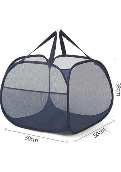 Güçlü Saplı Katlanabilir Fileli Açılır Çamaşır Sepeti, Yan Cepli Açılır Çamaşır Sepeti, Saklama Sepetleri-B (Yurt Dışından) indirimleri